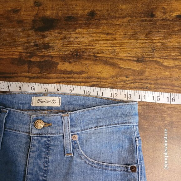Madewell Jeans Size 27 Skinny 9" High Rise Tummy Control Ontario Wash H5789 - Picture 8 of 13